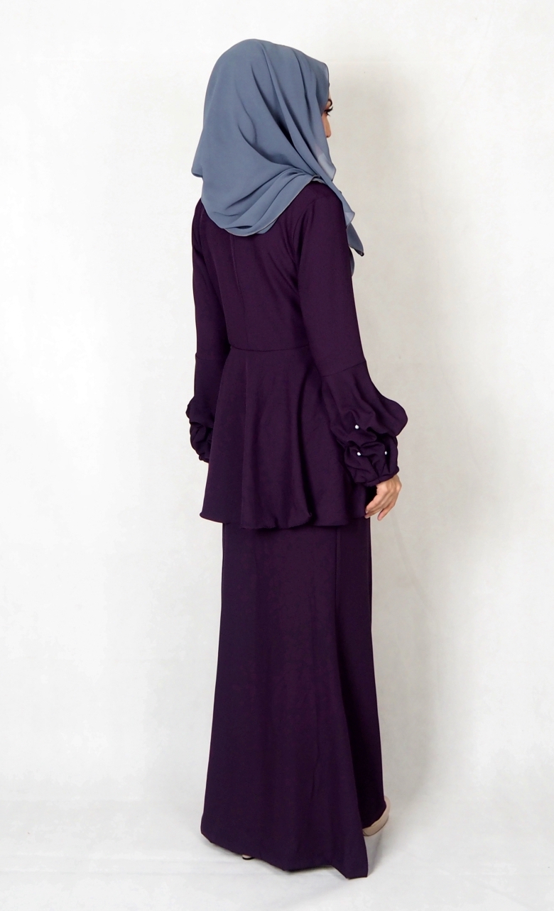 SW4994 Baju Kurung (Plus Size BF) Purple 