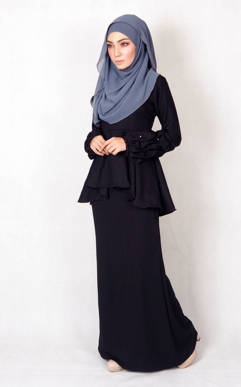 SW4995 Baju Kurung (Plus Size BF) Black
