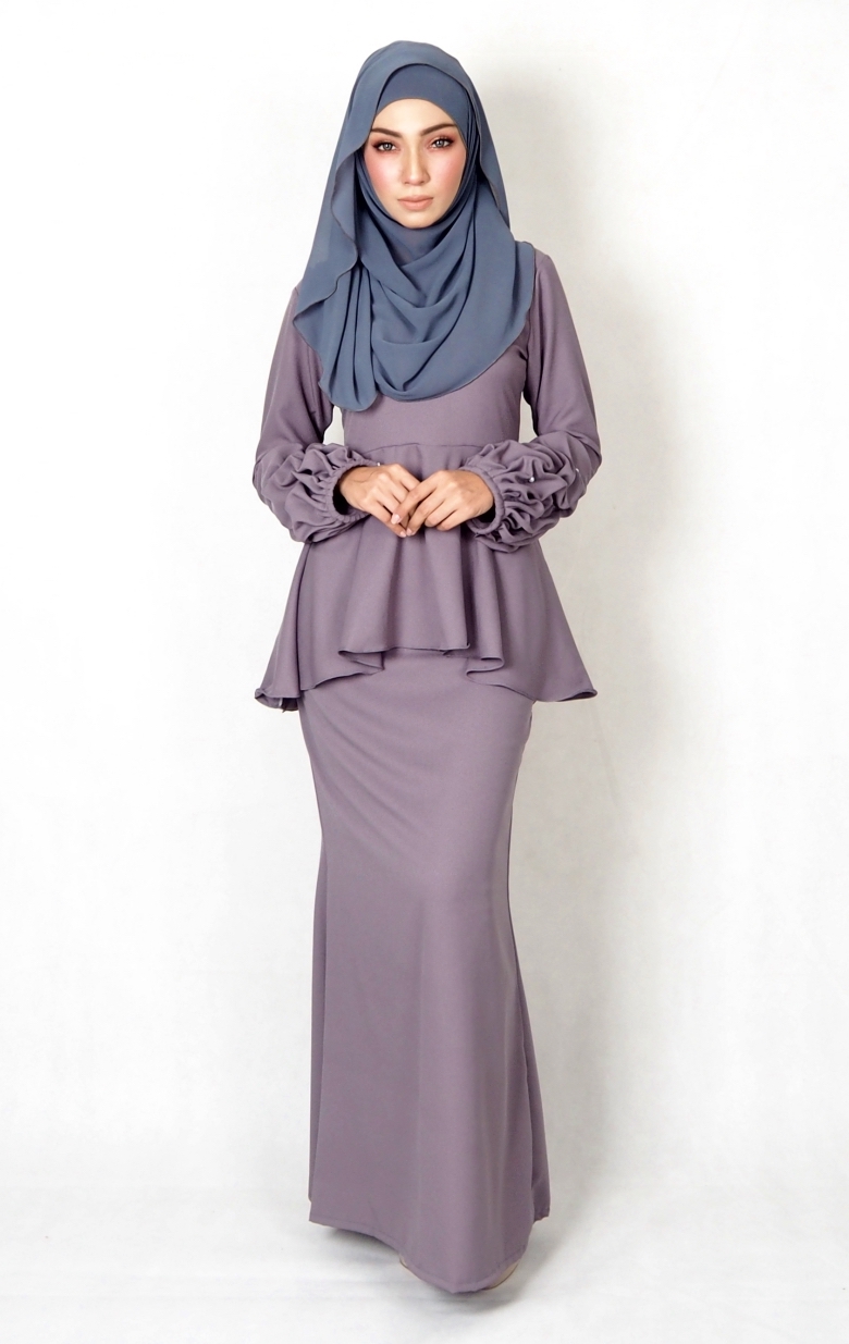 SW4995 Baju Kurung (Plus Size BF) Grey
