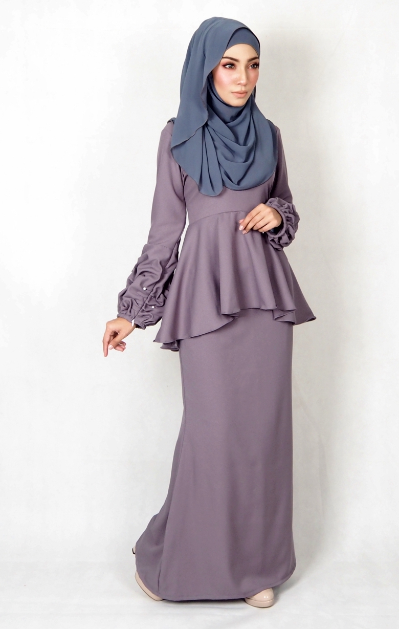 SW4995 Baju Kurung (Plus Size BF) Grey
