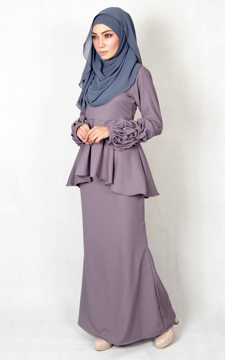 SW4995 Baju Kurung (Plus Size BF) Grey