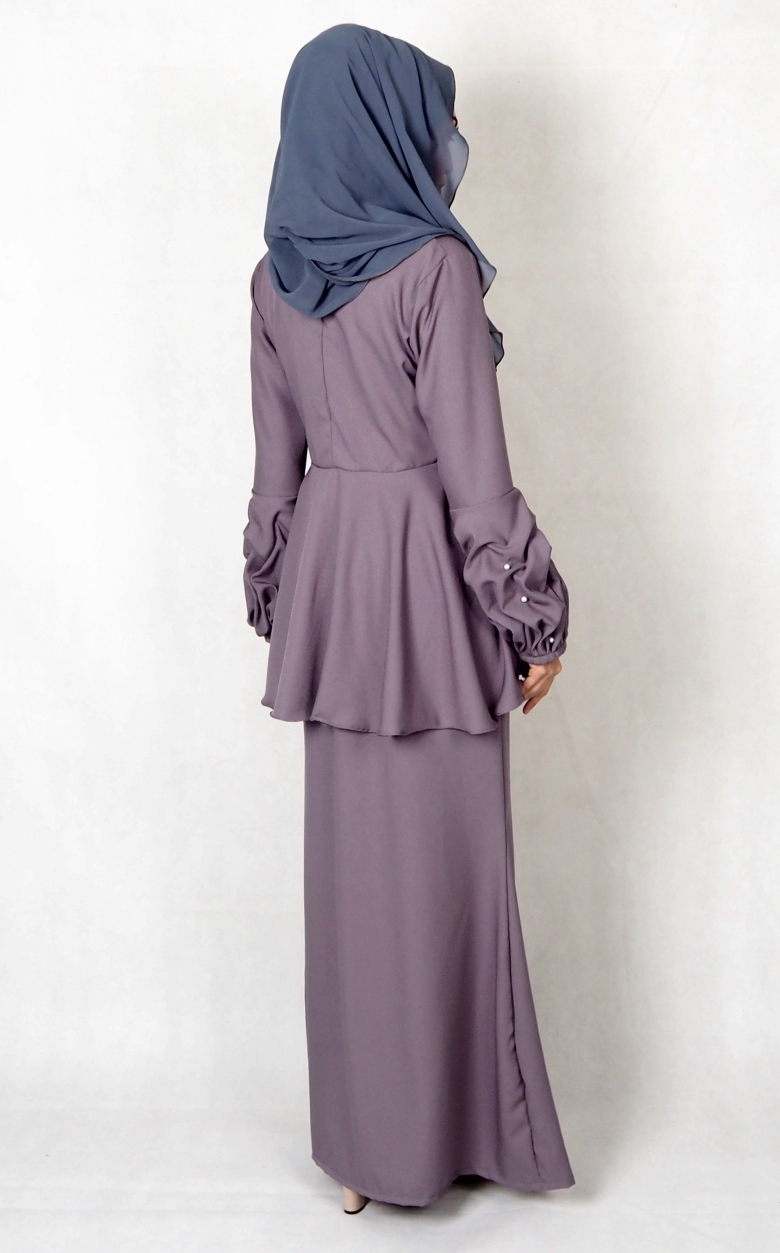 SW4995 Baju Kurung (Plus Size BF) Grey