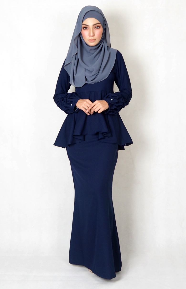 SW4995 Baju Kurung (Plus Size BF) Navy