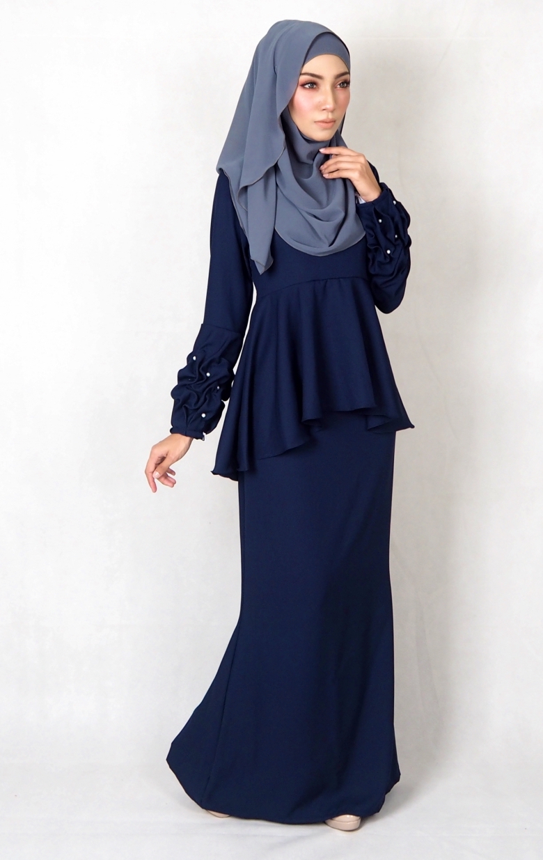 SW4995 Baju Kurung (Plus Size BF) Navy