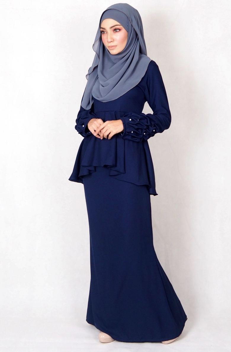 SW4995 Baju Kurung (Plus Size BF) Navy