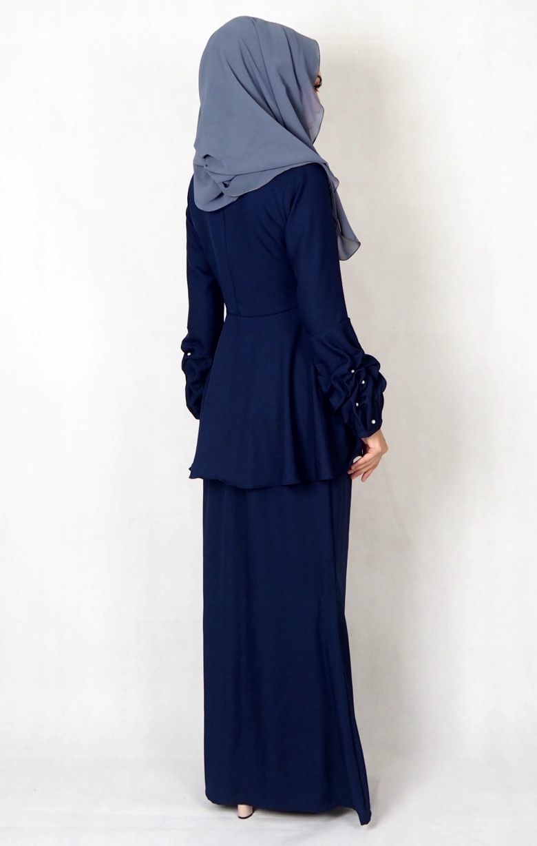 SW4995 Baju Kurung (Plus Size BF) Navy