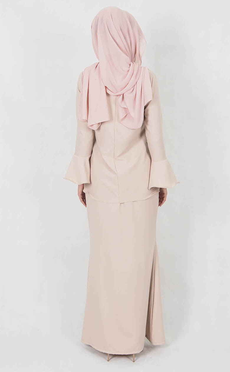 SW4996 Trendy Baju Kurung Cream