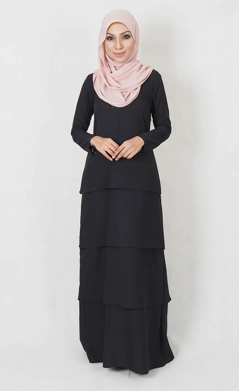 SW4997 Fashion Jubah Black