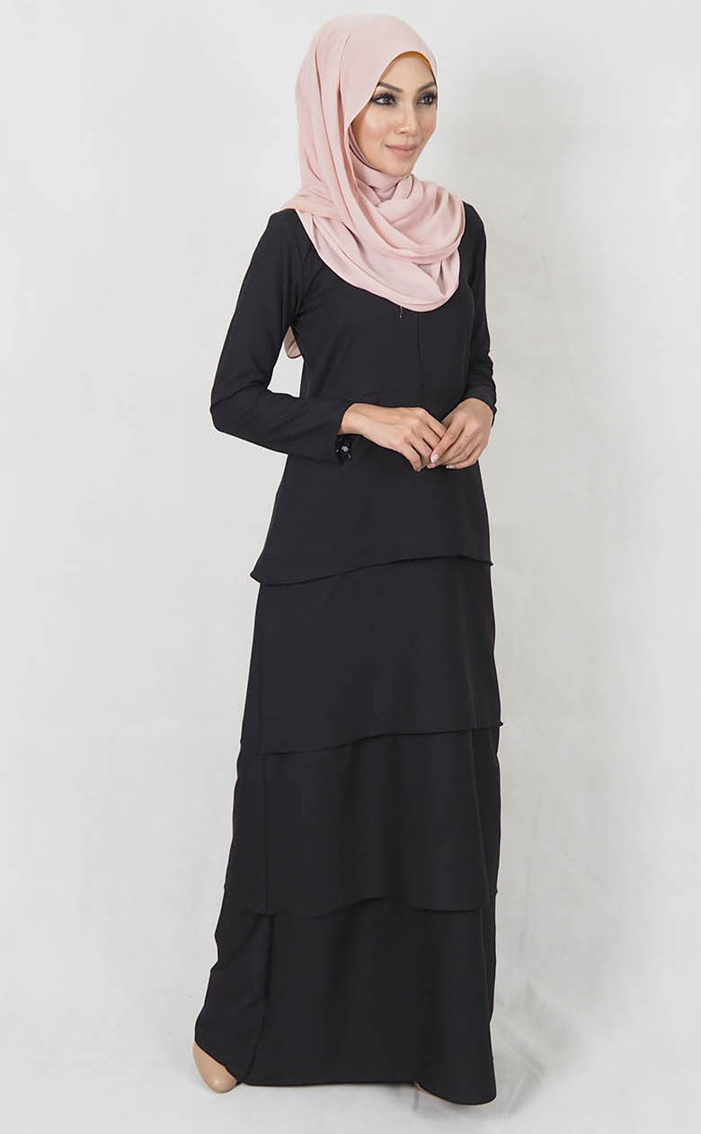 SW4997 Fashion Jubah Black
