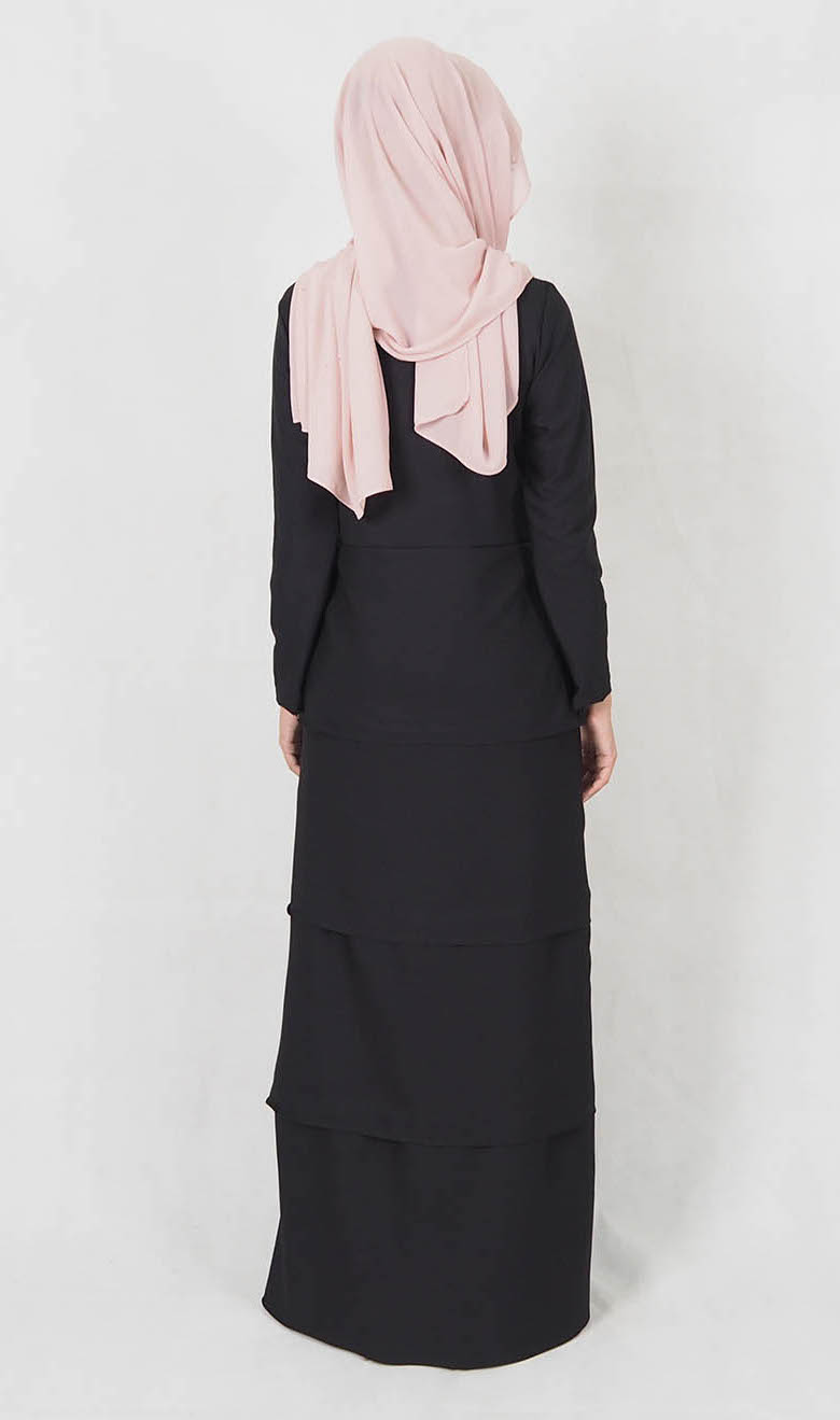 SW4997 Fashion Jubah Black