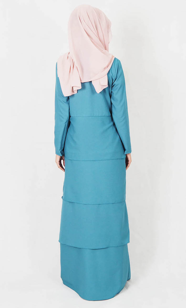 SW4997 Fashion Jubah Dark Green