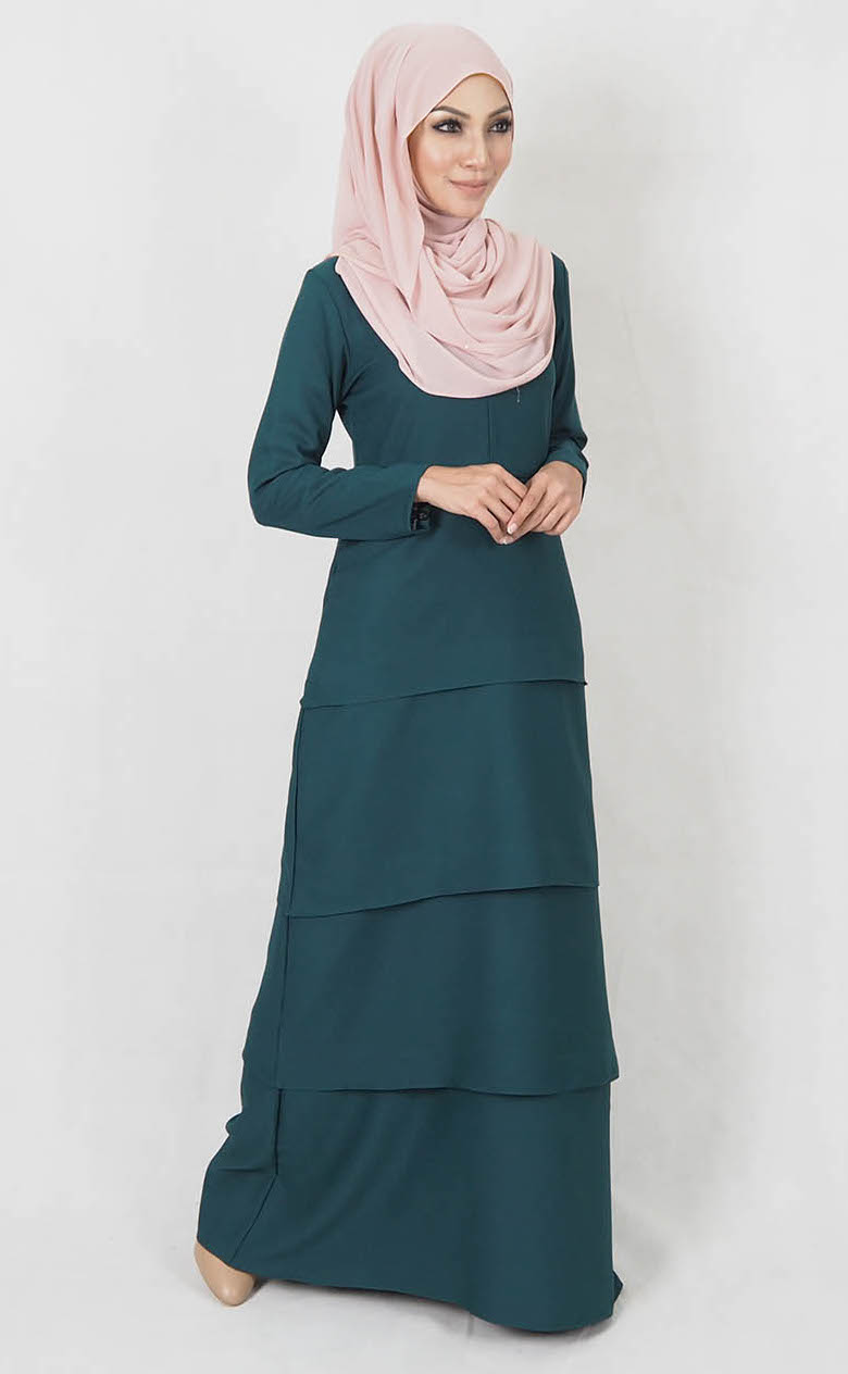 SW4997 Fashion Jubah Emerald Green