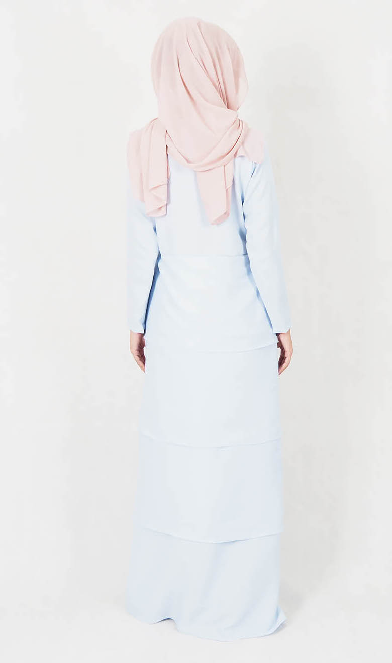 SW4997 Fashion Jubah Light Blue