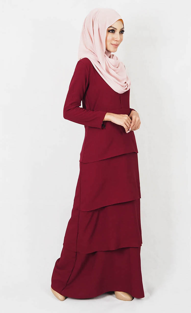 SW4997 Fashion Jubah Maroon