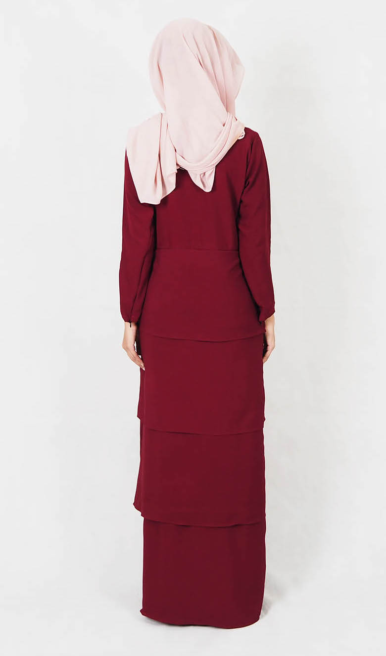 SW4997 Fashion Jubah Maroon