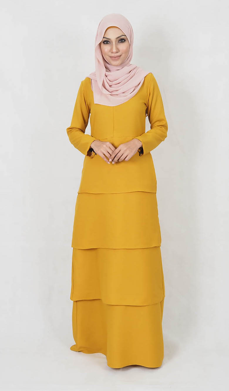 SW4997 Fashion Jubah Mustard