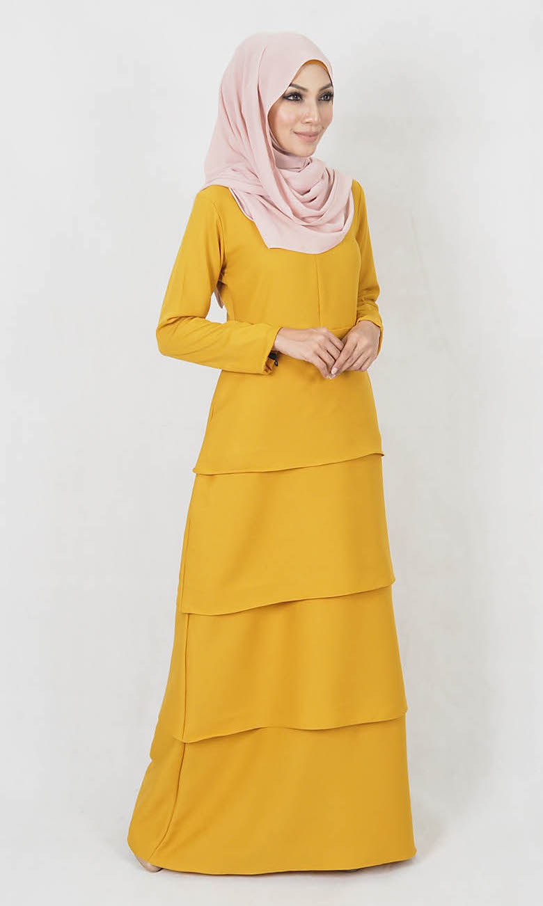 SW4997 Fashion Jubah Mustard
