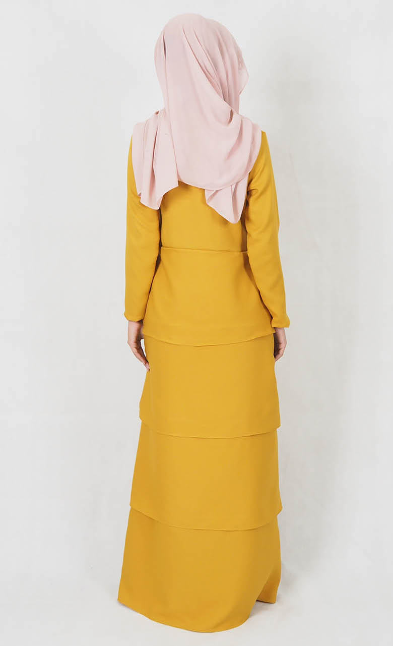 SW4997 Fashion Jubah Mustard