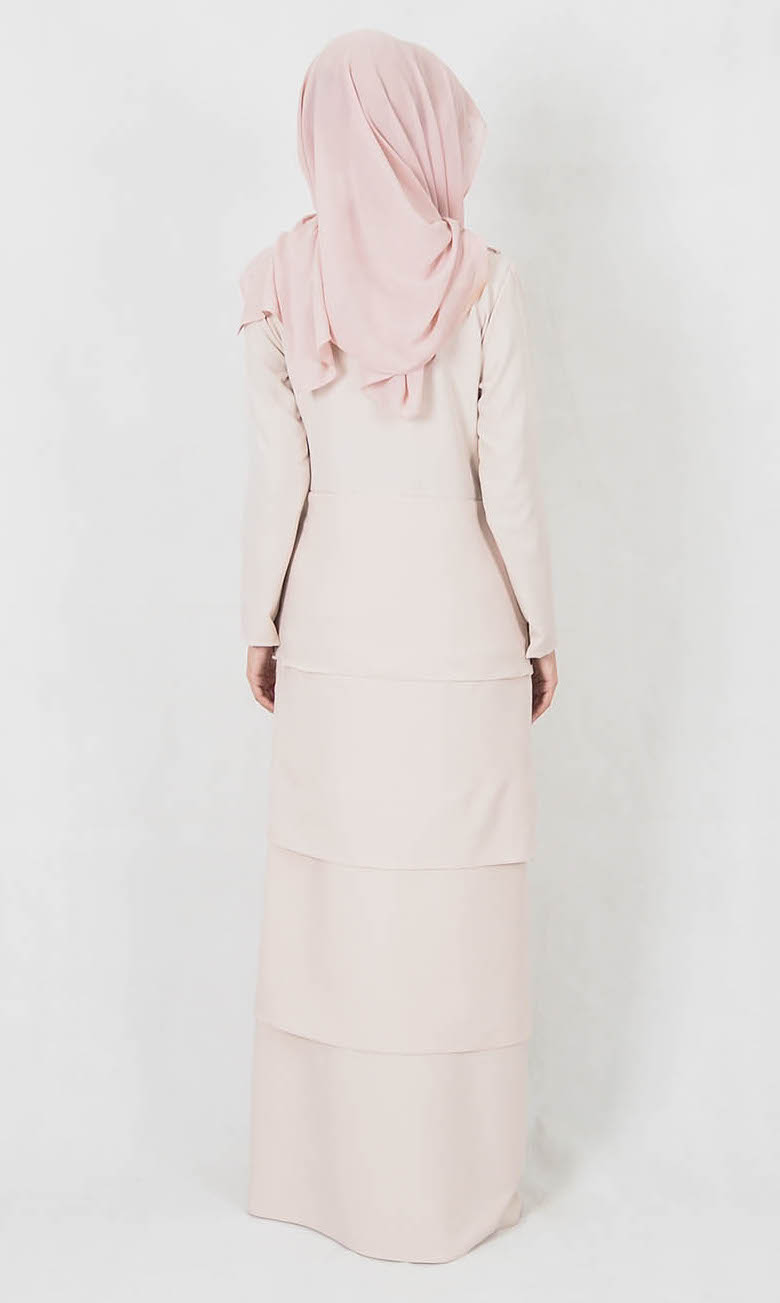 SW4997 Fashion Jubah Peach