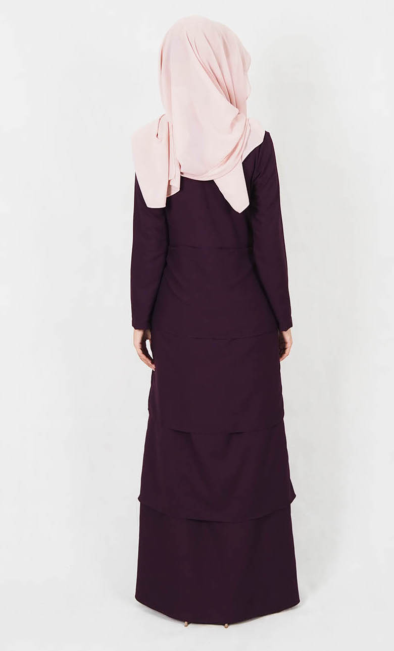 SW4997 Fashion Jubah Purple
