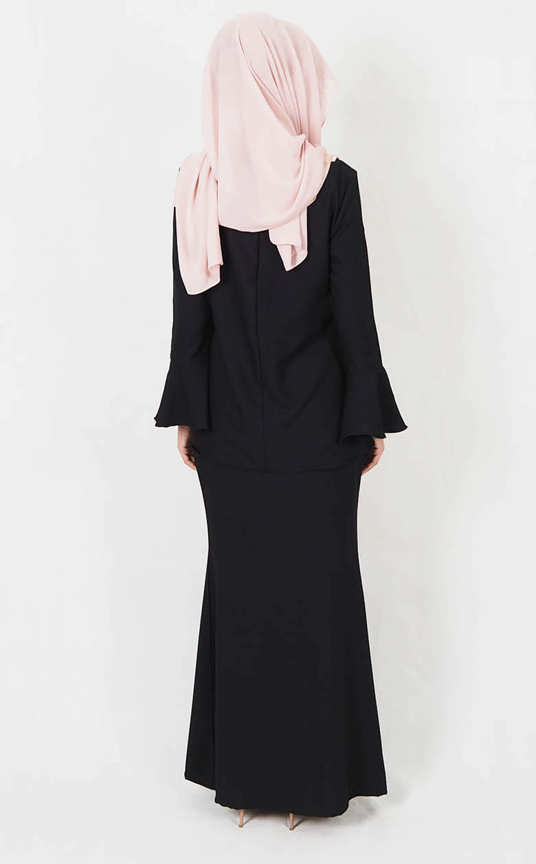 SW4998 Baju Kurung (Plus Size) Black