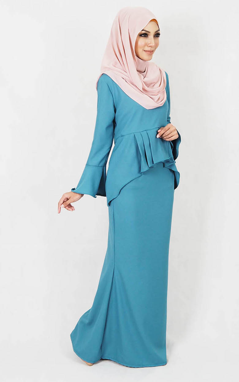 SW4998 Baju Kurung (Plus Size) Dark Green