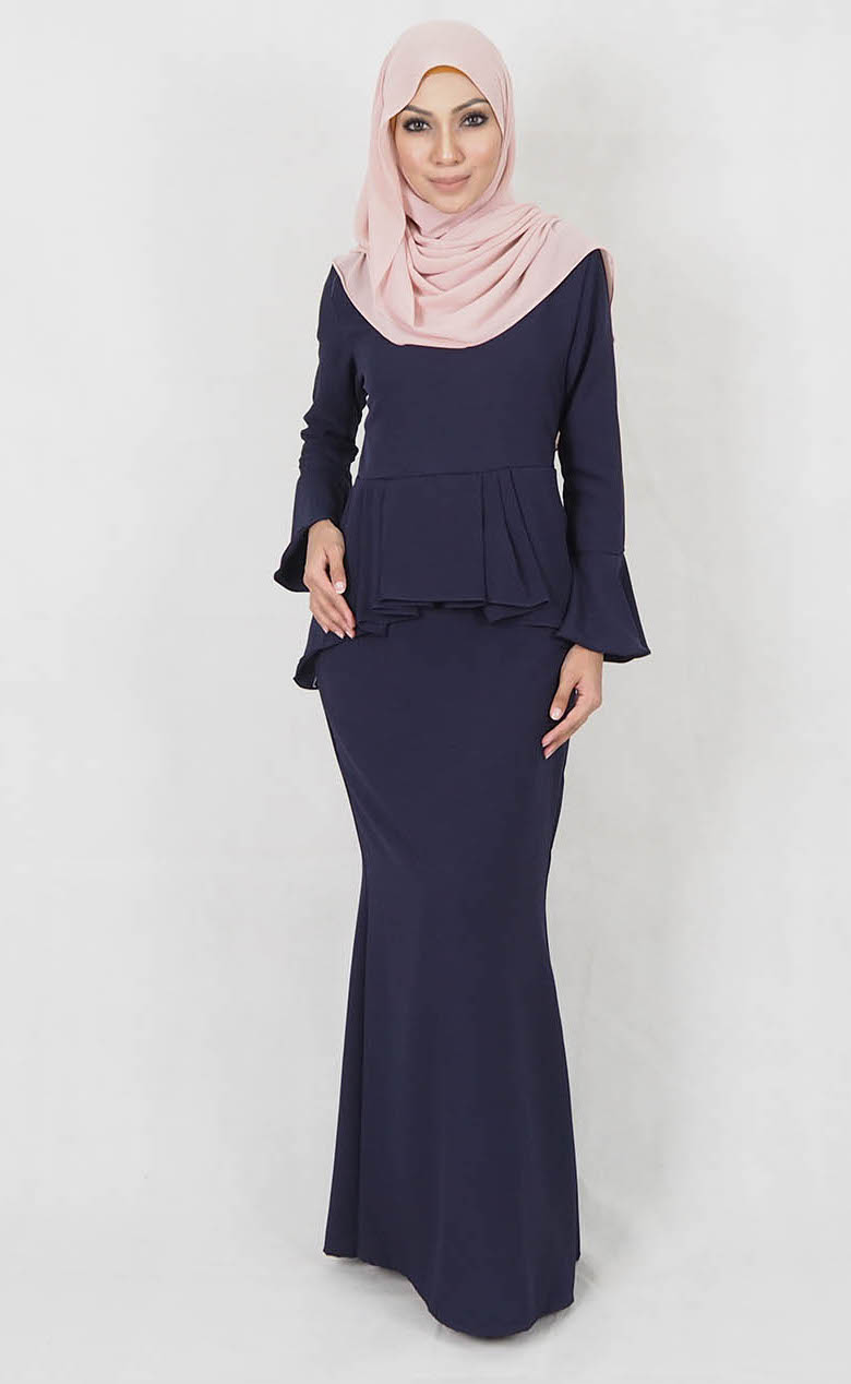 SW4998 Baju Kurung (Plus Size) Navy