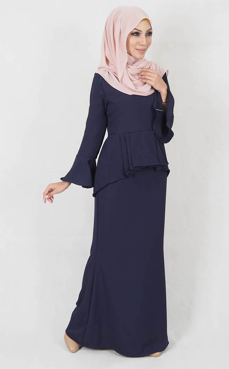 SW4998 Baju Kurung (Plus Size) Navy