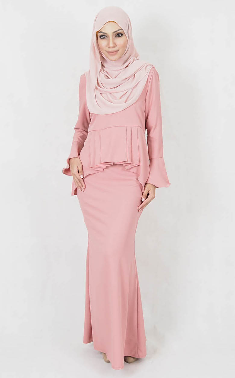 SW4998 Baju Kurung (Plus Size) Pink