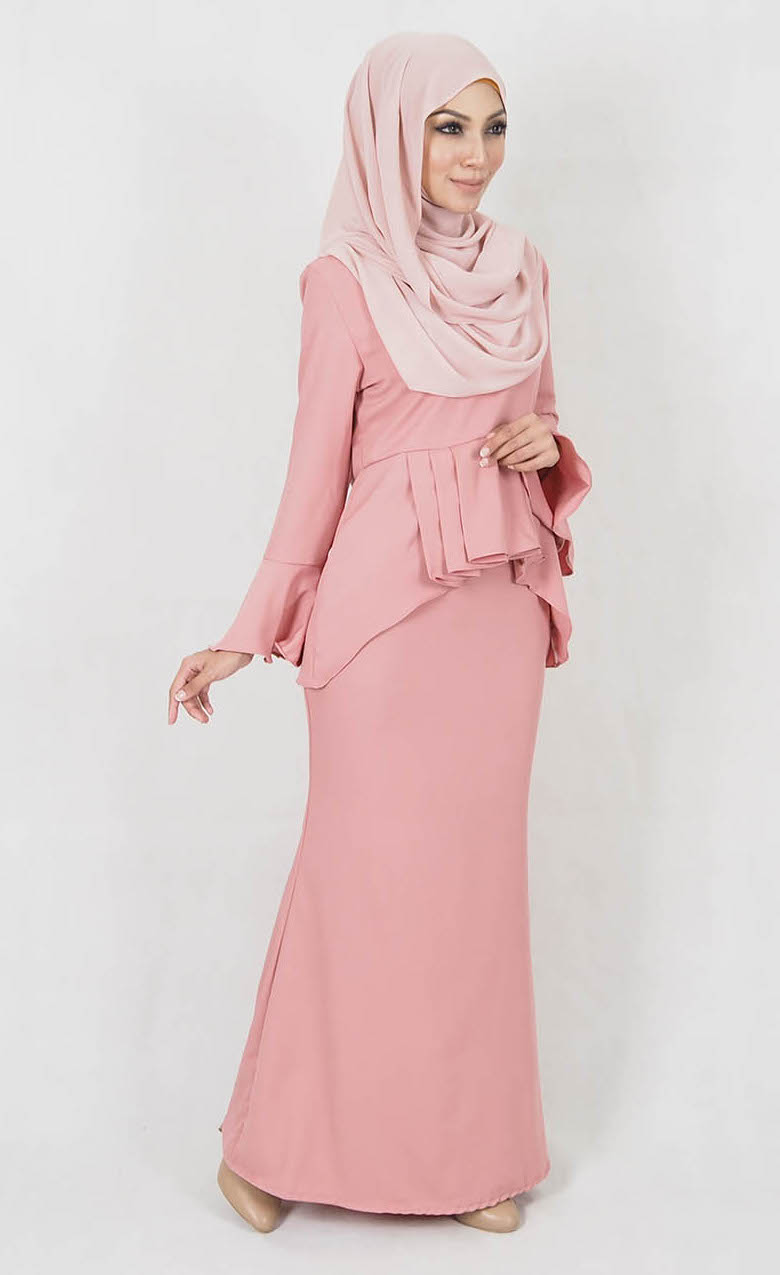 SW4998 Baju Kurung (Plus Size) Pink
