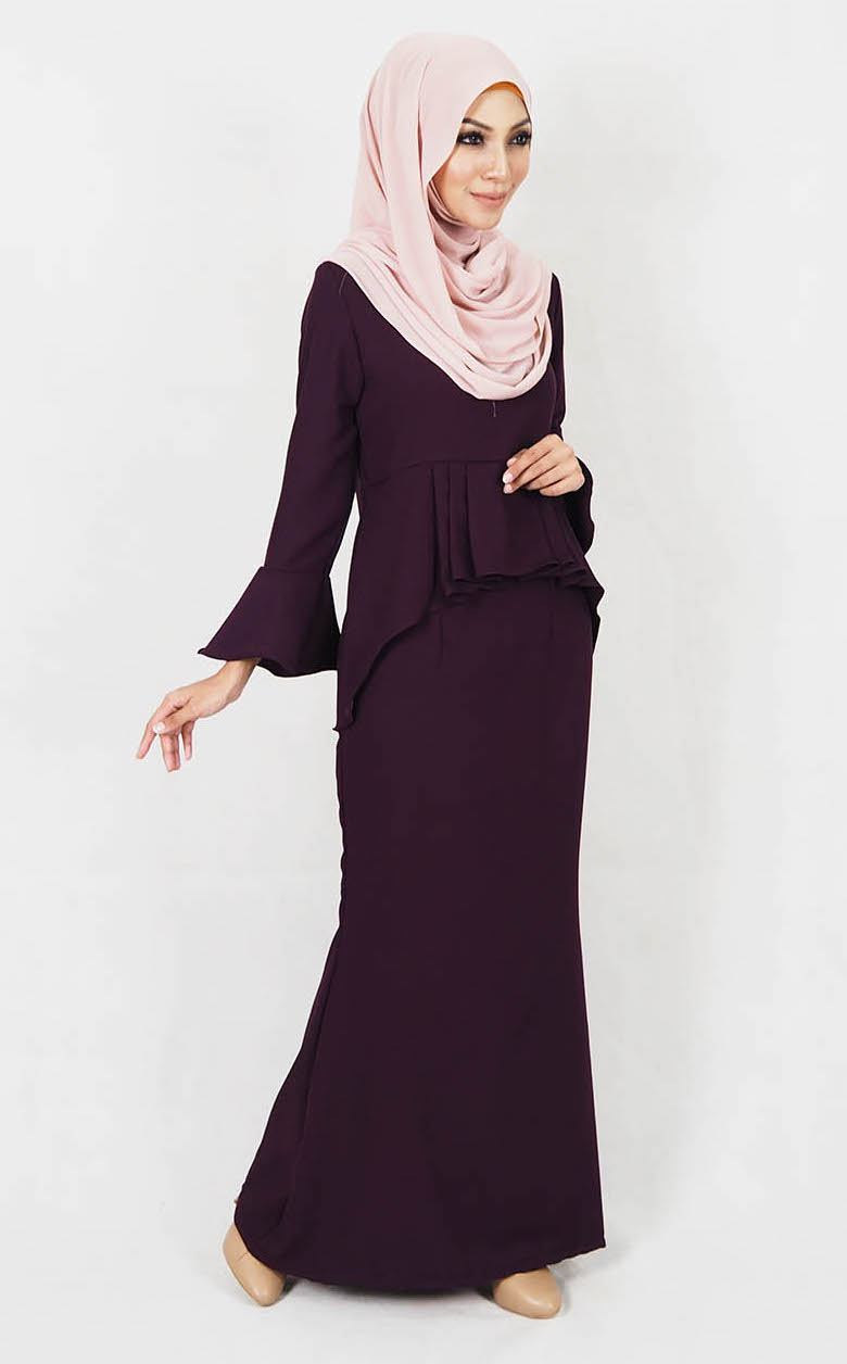 SW4998 Baju Kurung (Plus Size) Purple