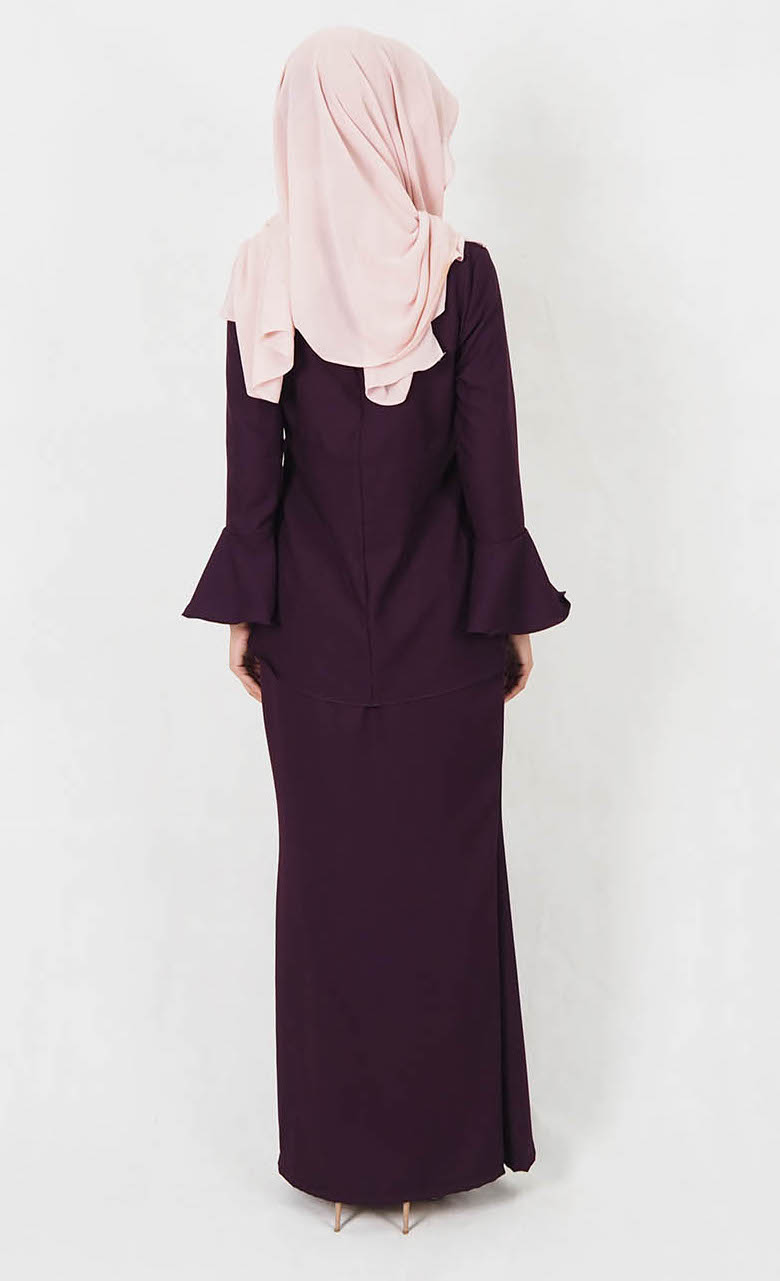 SW4998 Baju Kurung (Plus Size) Purple