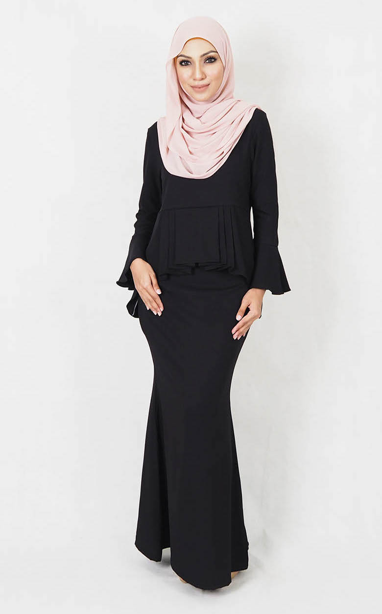 SW4999 Baju Kurung (Plus Size) Black