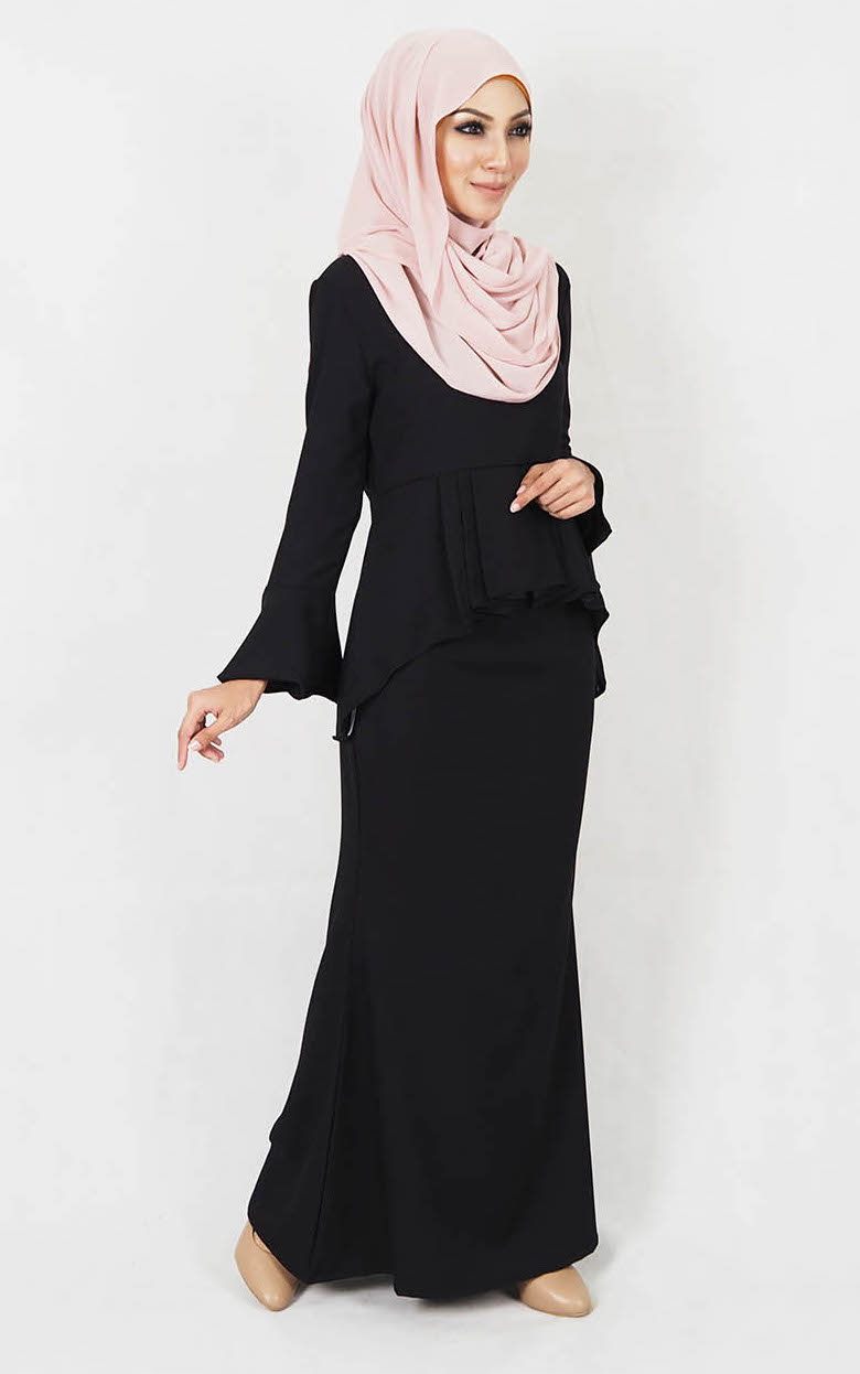 SW4999 Baju Kurung (Plus Size) Black