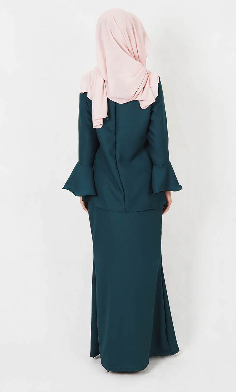 SW4999 Baju Kurung (Plus Size) Emerald Green