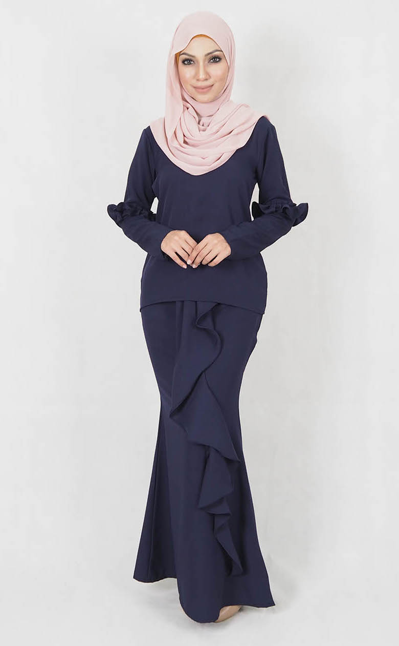 SW4999 Baju Kurung (Plus Size) Navy
