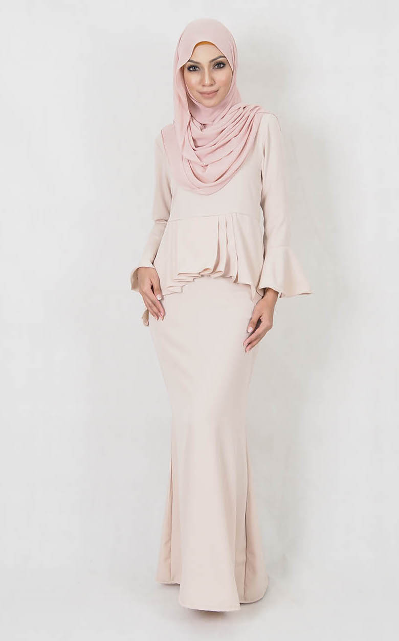 SW4999 Baju Kurung (Plus Size) Peach