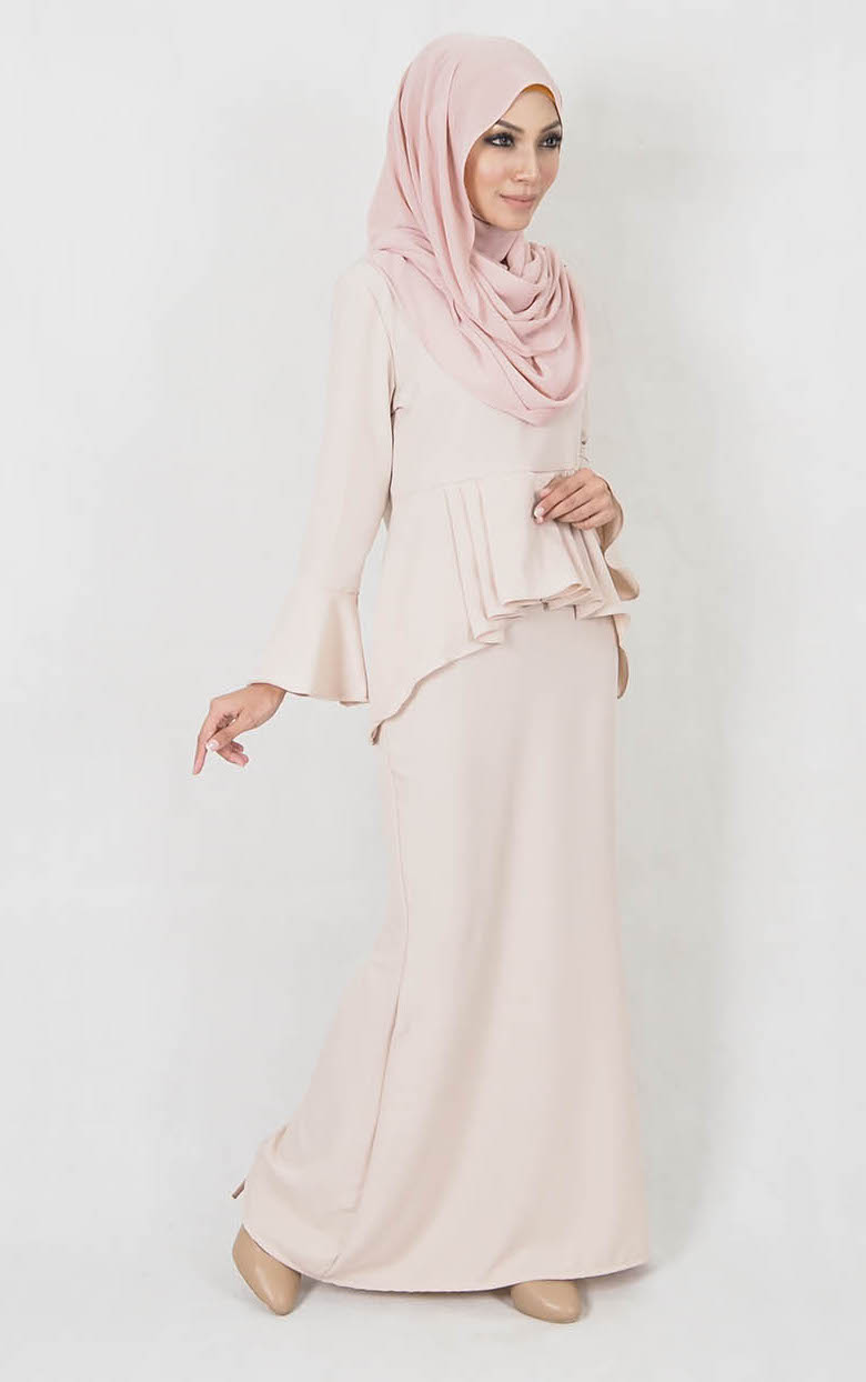 SW4999 Baju Kurung (Plus Size) Peach