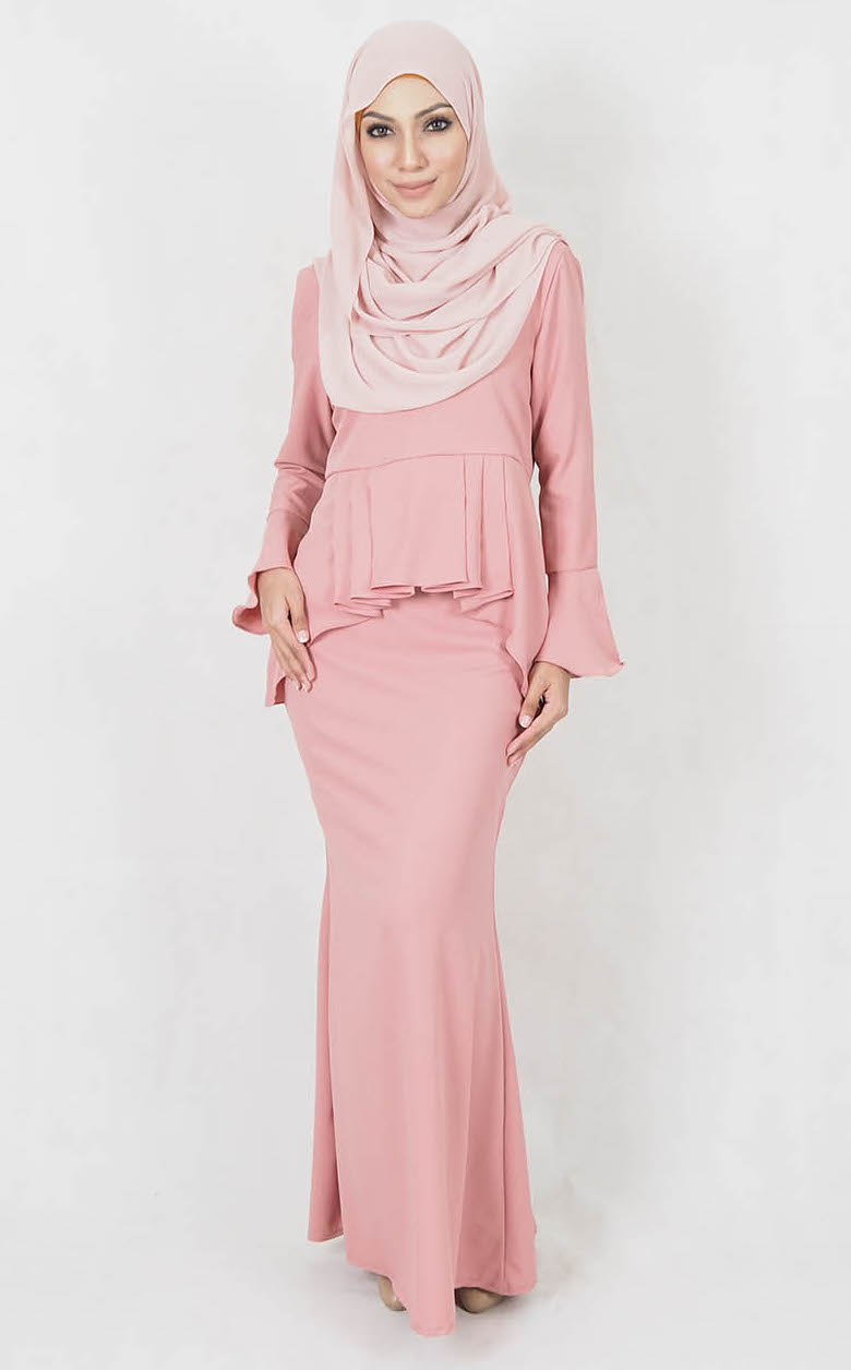 SW4999 Baju Kurung (Plus Size) Pink