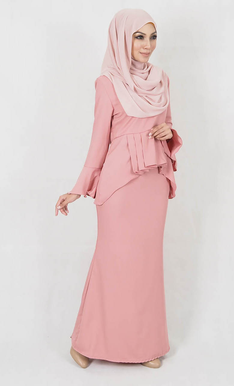 SW4999 Baju Kurung (Plus Size) Pink
