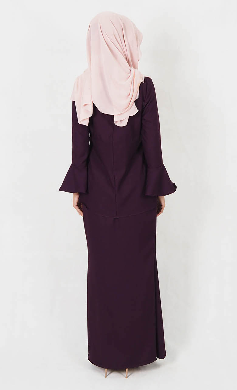 SW4999 Baju Kurung (Plus Size) Purple