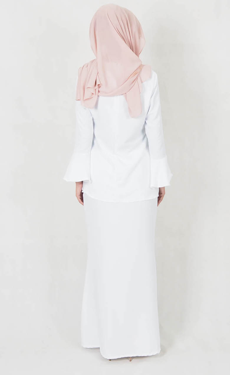 SW4999 Baju Kurung (Plus Size) White
