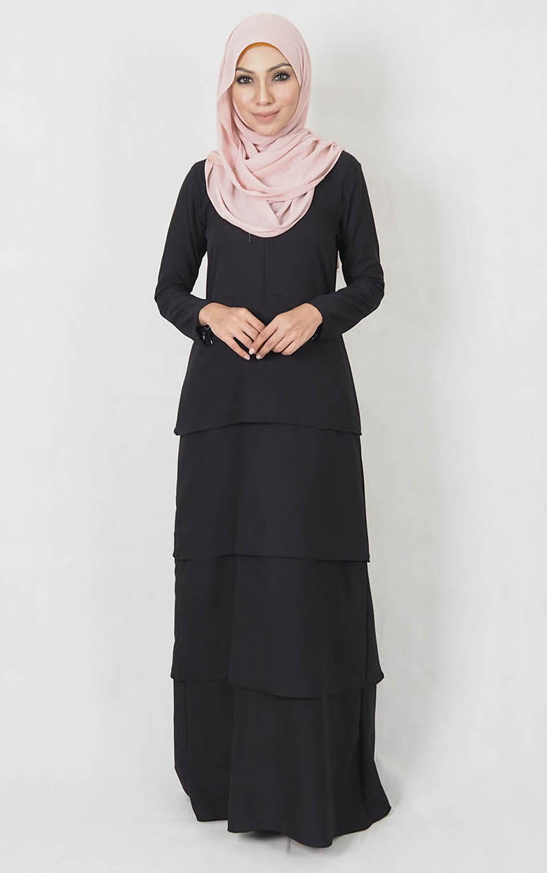 SW5000 Fashion Jubah (Plus Size) Black