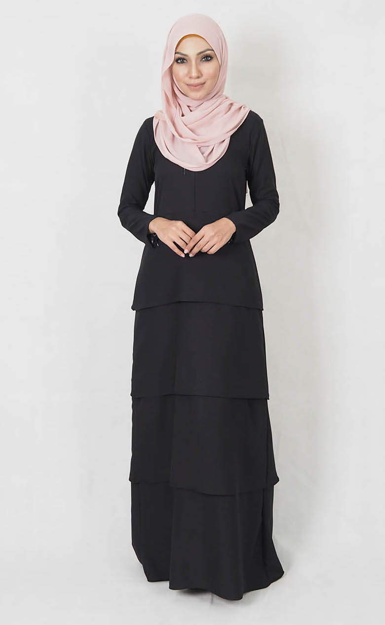 SW5008 Stylish Jubah (Maternity) Black