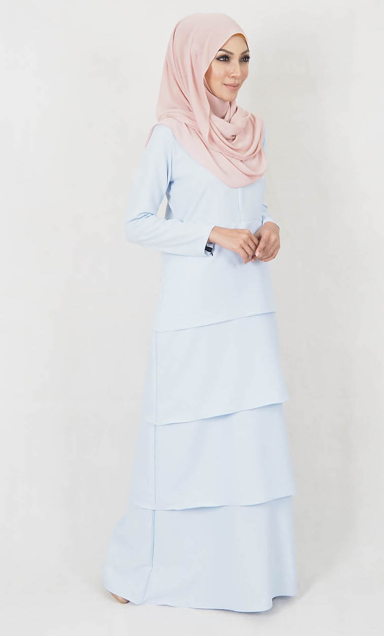 SW5008 Stylish Jubah (Maternity) Light Blue