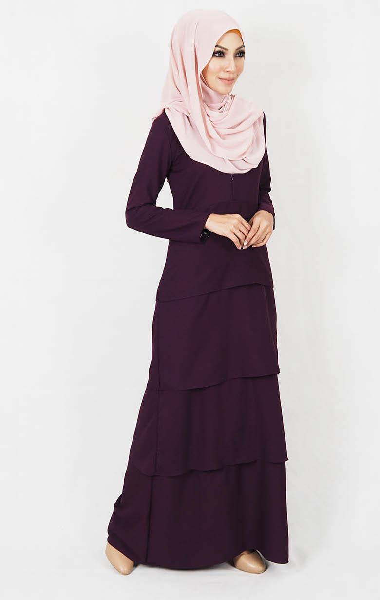 SW5008 Stylish Jubah (Maternity) Purple