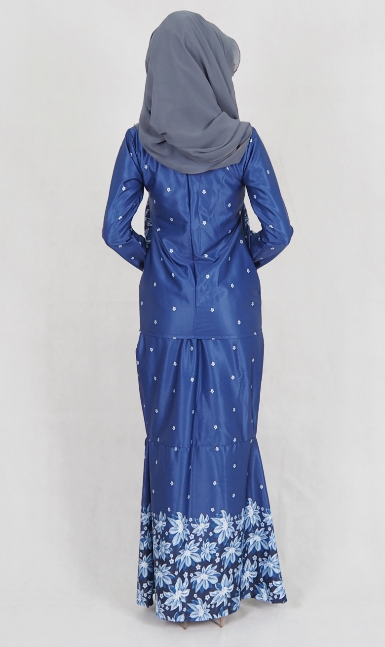 SW5009 Baju Kurung (Plus Size Maternity) Blue