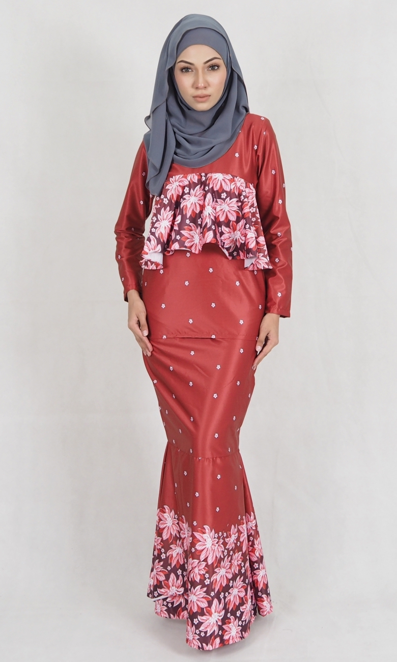 SW5009 Baju Kurung (Plus Size Maternity) Maroon