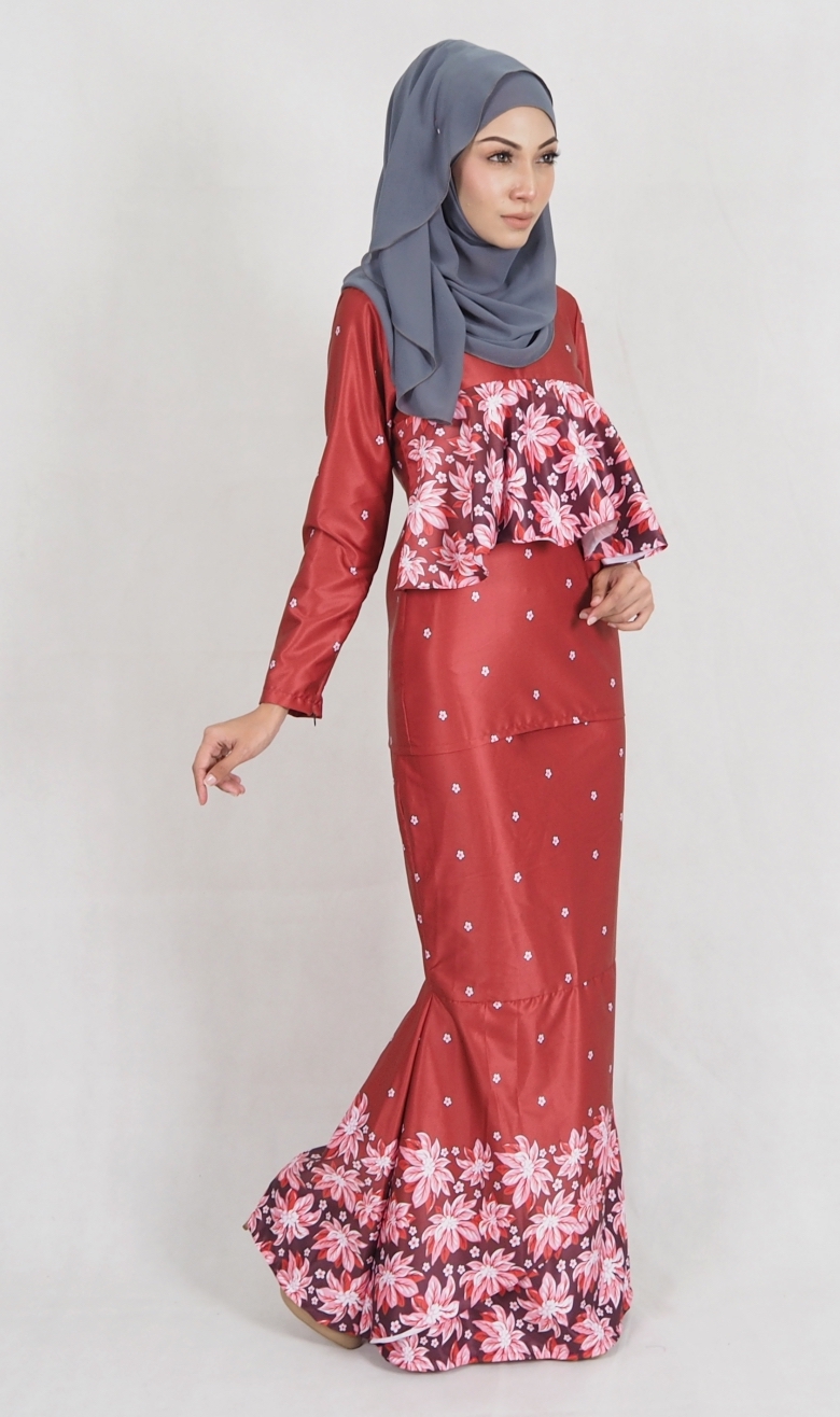 SW5009 Baju Kurung (Plus Size Maternity) Maroon