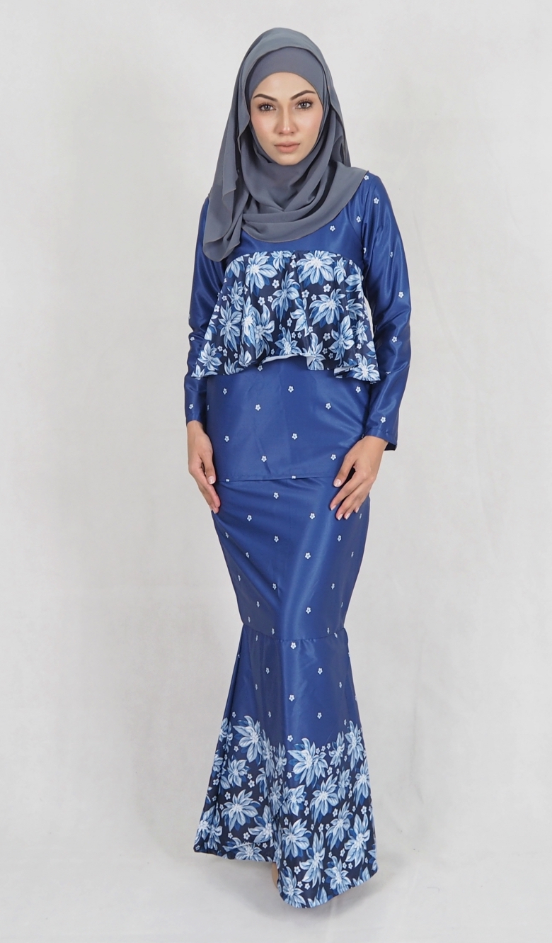 SW5010 Baju Kurung (Plus Size Maternity) Blue